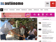 Tablet Screenshot of elautonomo.mx